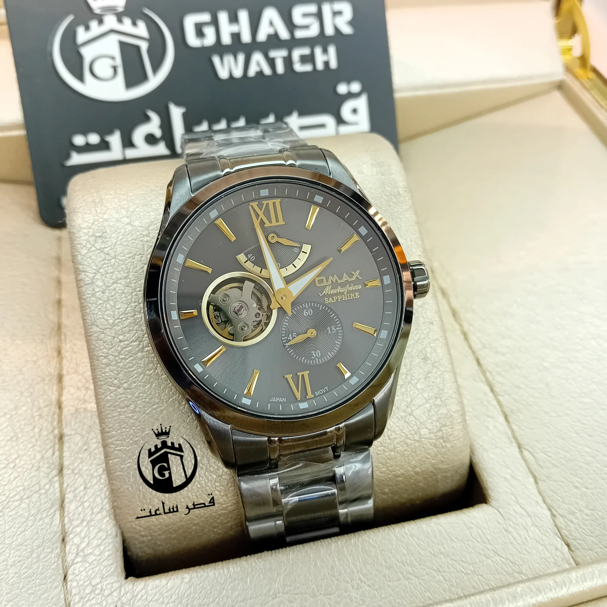 InShot_20260525_234219817 ساعت مردانه برند اوماکس OAOR002N99I در4رنگ - Image 1